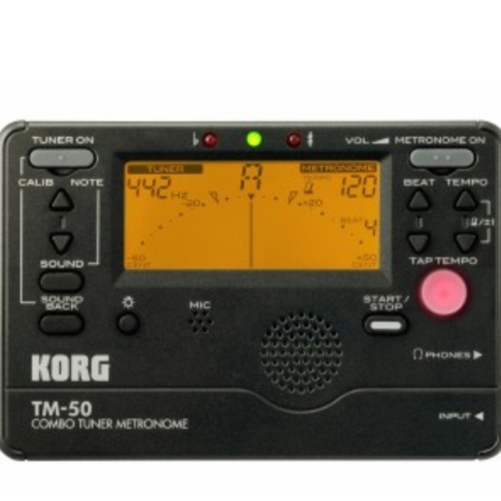 Korg TM-50 PW Combo Tuner/Metronome Black - Picture 6 of 10